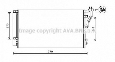 AVA QUALITY COOLING hy5246d -  Конденсатор, кондиционер